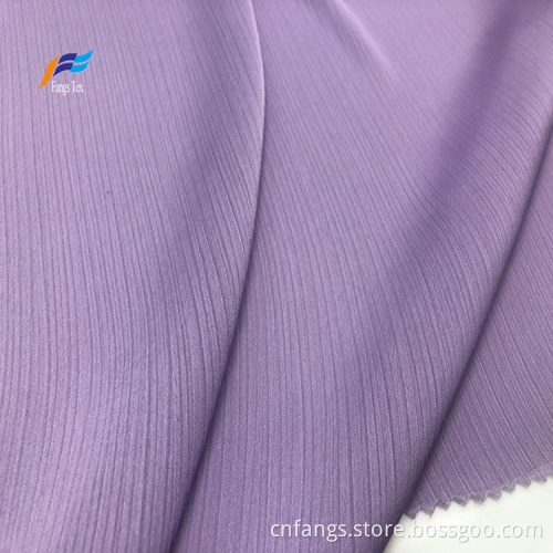 Partihandel 100% polyester crepe damklänning vävt tyg